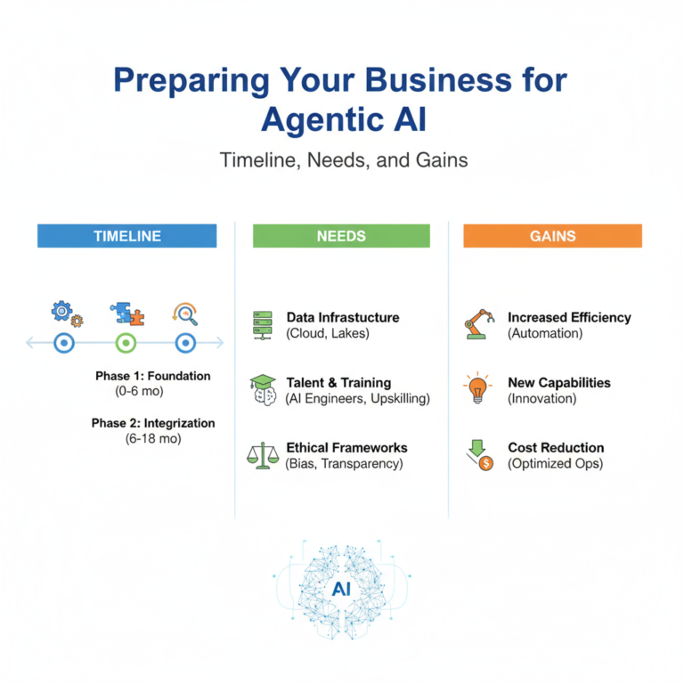 Read more about the article Preparing Your Business for Agentic AI: Timeline, Needs, and Gains