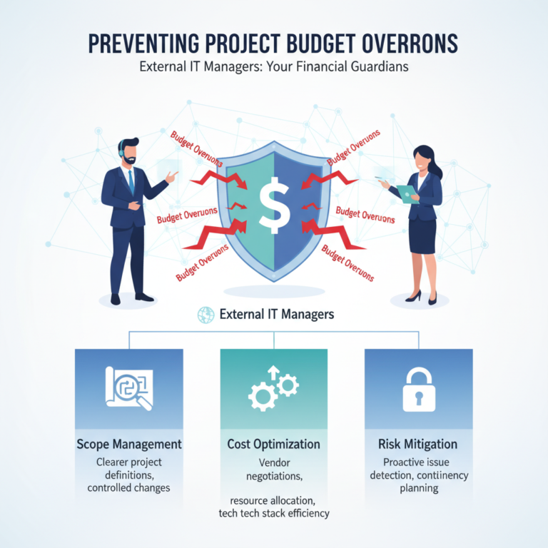 Read more about the article How External IT Managers Prevent Project Budget Overruns
