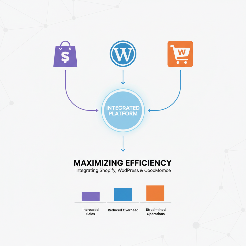 Read more about the article Maximizing Efficiency: Integrating Shopify, WordPress & WooCommerce