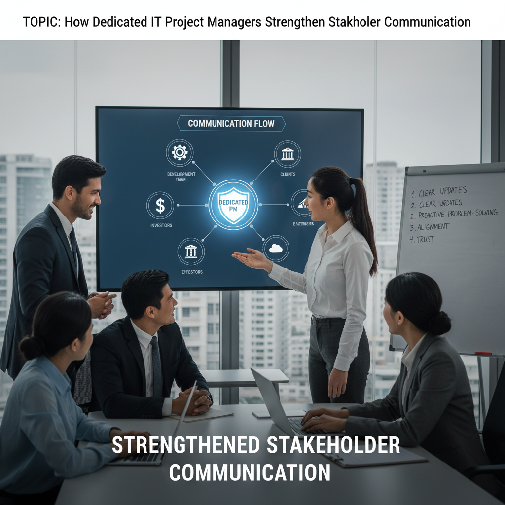 Read more about the article How Dedicated IT Project Managers Strengthen Stakeholder Communication