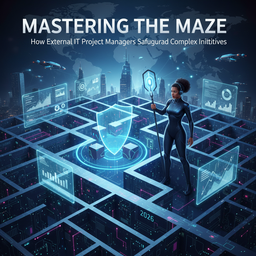 Read more about the article Mastering the Maze: How External IT Project Managers Safeguard Complex Initiatives in 2026