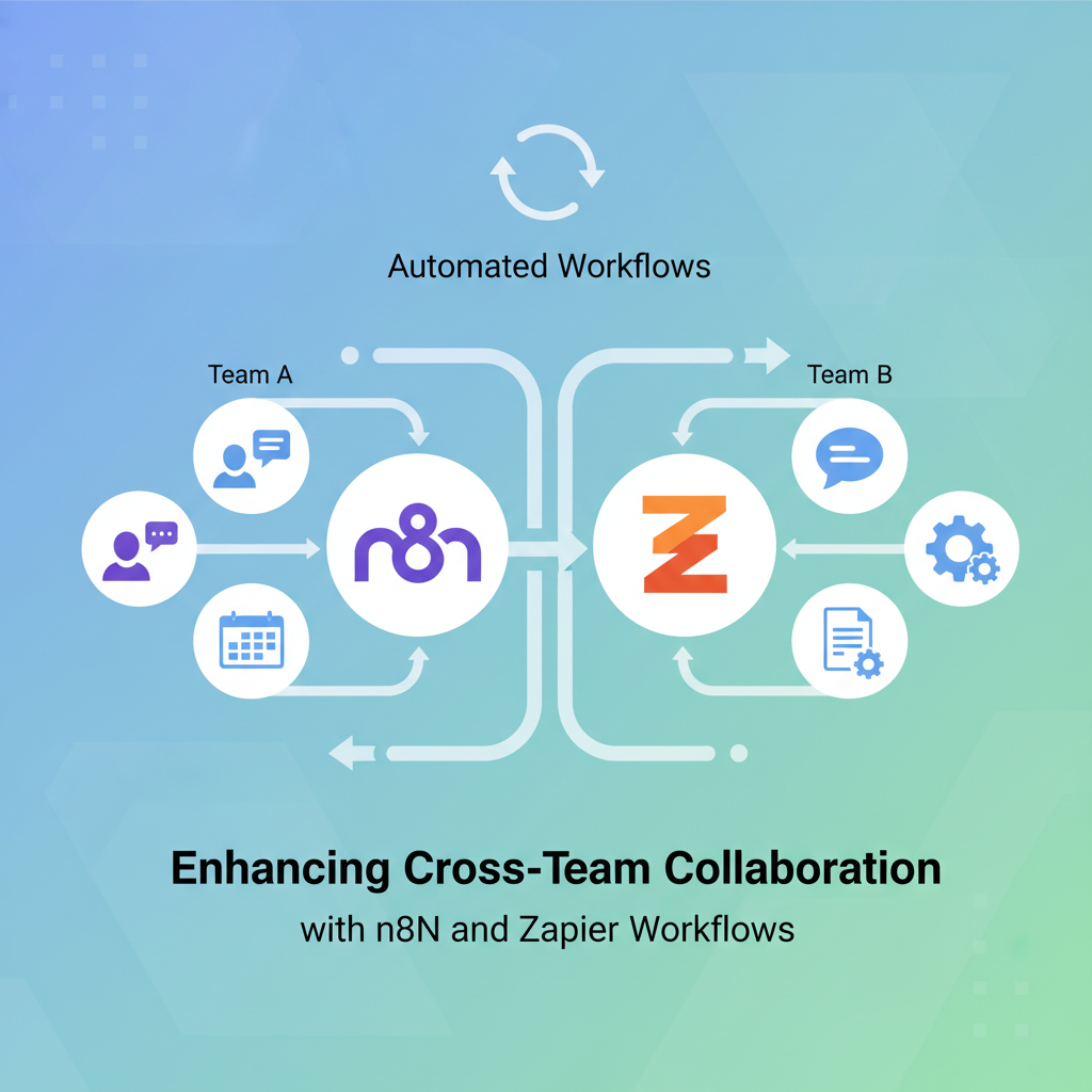 Read more about the article Enhancing Cross-Team Collaboration with n8n and Zapier Workflows