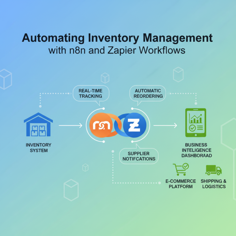 Read more about the article Automating Inventory Management with n8n and Zapier Workflows