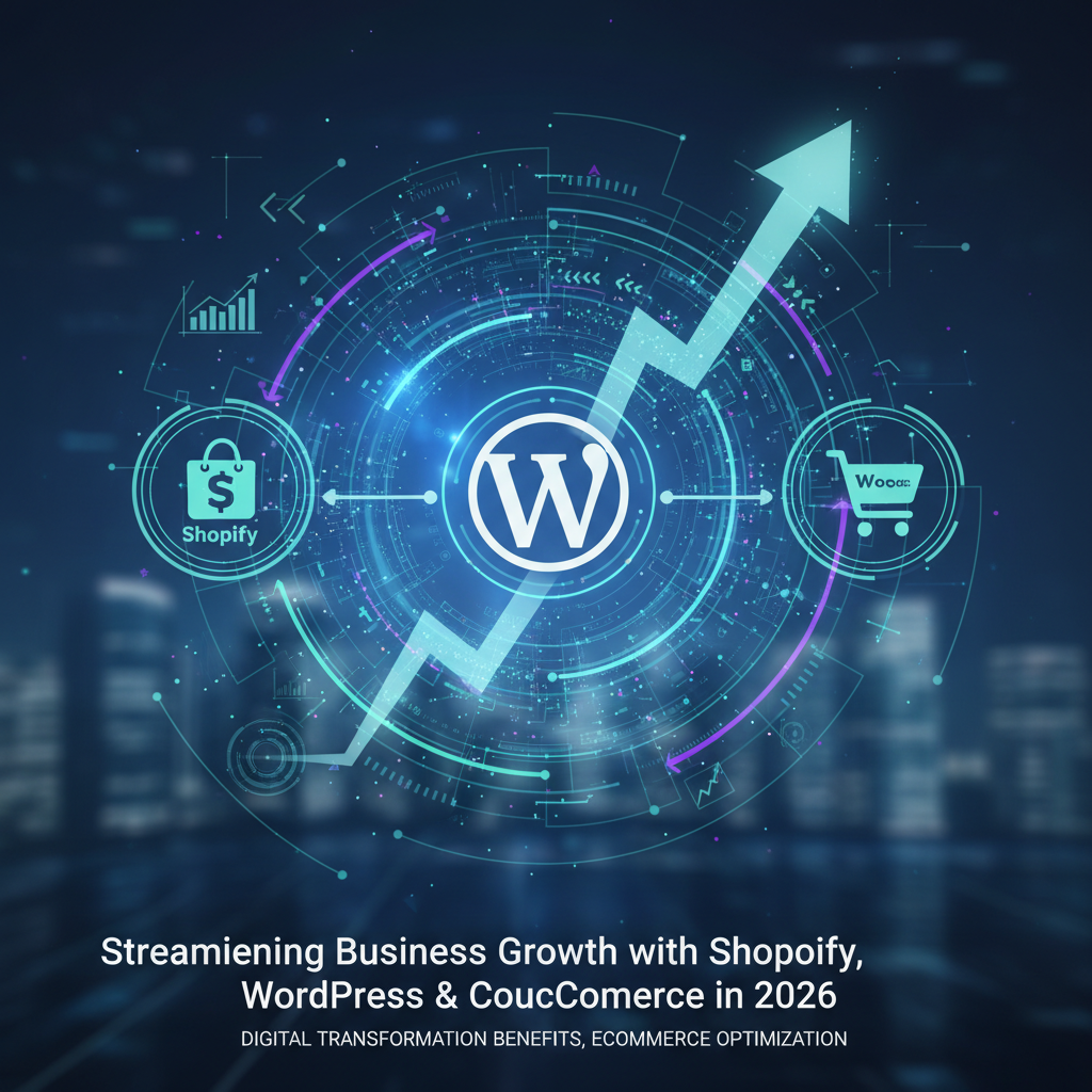 You are currently viewing Streamlining Business Growth with Shopify, WordPress & WooCommerce in 2026