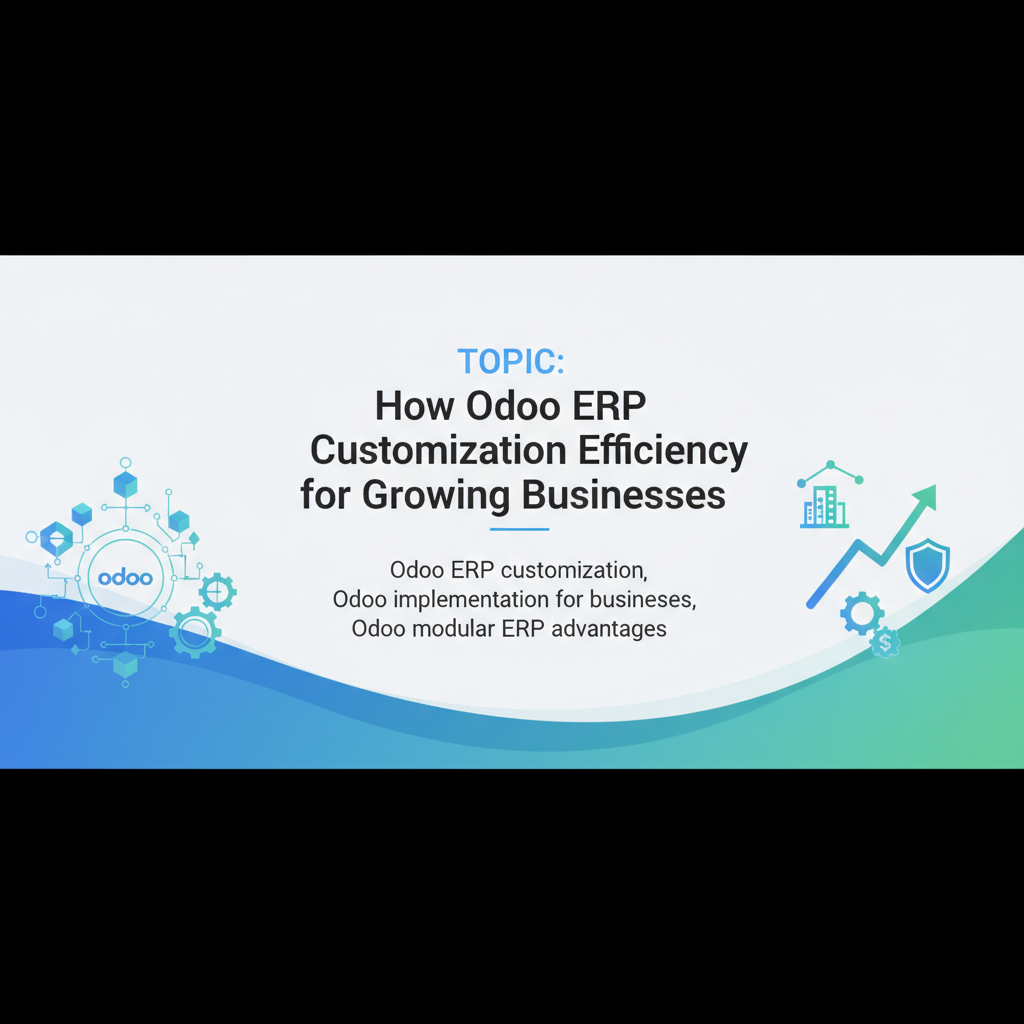 You are currently viewing How Odoo ERP Customization Drives Efficiency for Growing Businesses