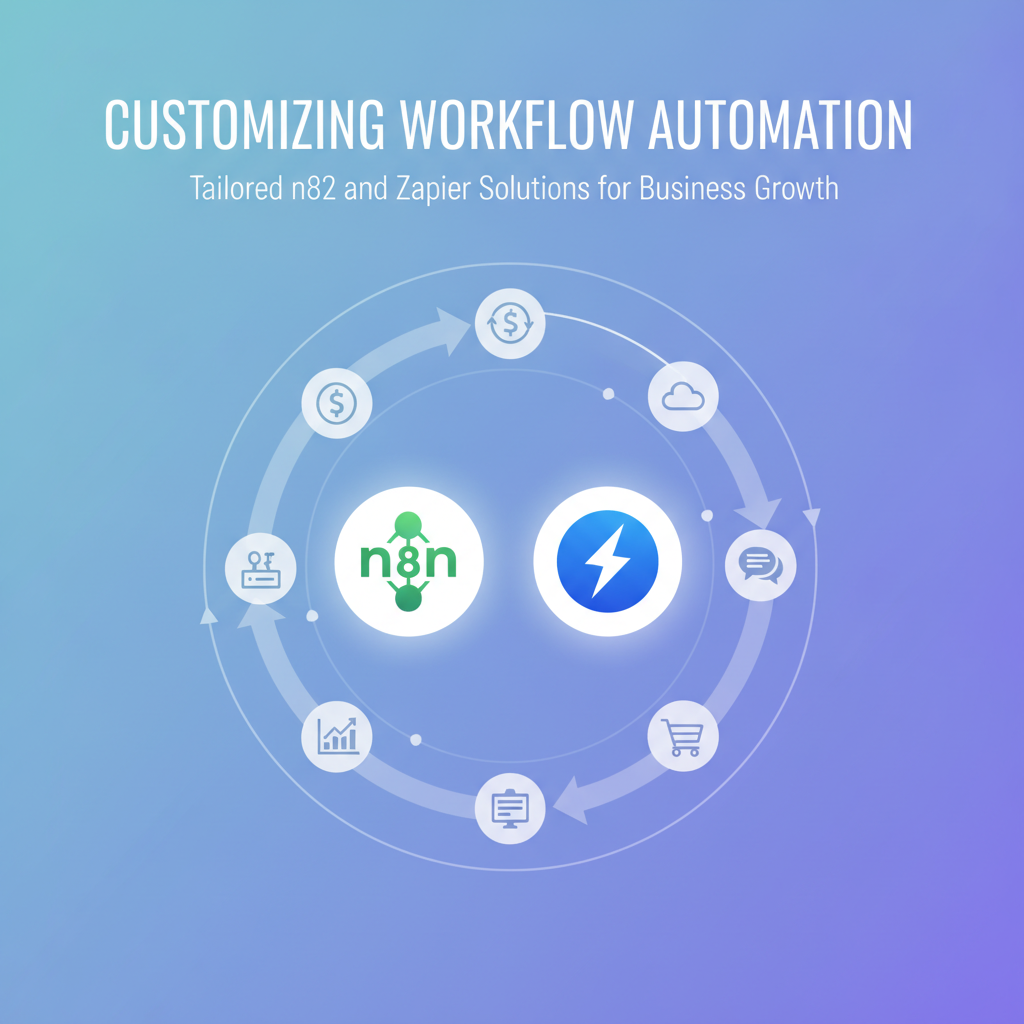 You are currently viewing Customizing Workflow Automation: Tailored n8n and Zapier Solutions for Business Growth