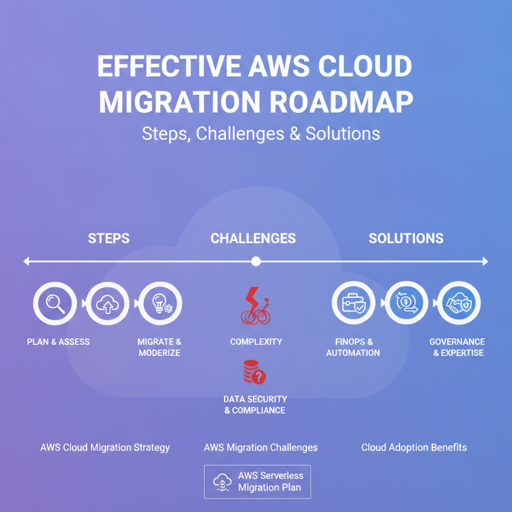 You are currently viewing Effective AWS Cloud Migration Roadmap: Steps, Challenges & Solutions