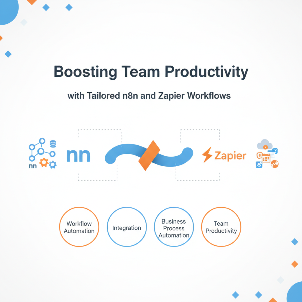 Read more about the article Boosting Team Productivity with Tailored n8n and Zapier Workflows